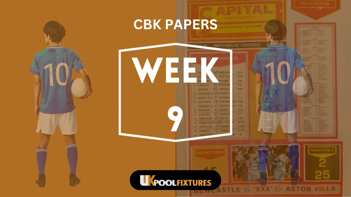 Week 9 Pool Late News Papers 2025